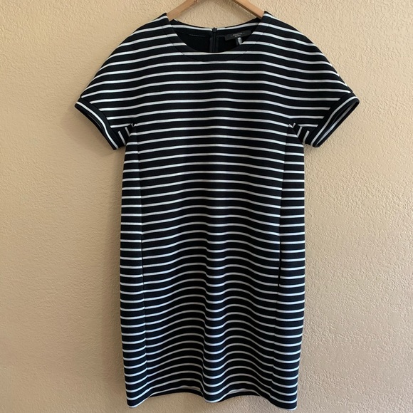 Weekend MaxMara Luca Striped Dress Size M/L - Picture 5 of 12